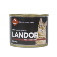 Landor консерва_утка с брусникой_200 г фронт