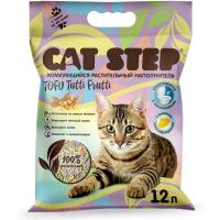 CatStep Tofu Tutti Frutti комкующийся растительный наполнитель для кошачьих туалетов