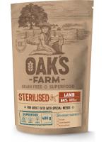 Oak's Farm GF сухой корм для стерилизованных кошек, ягненок