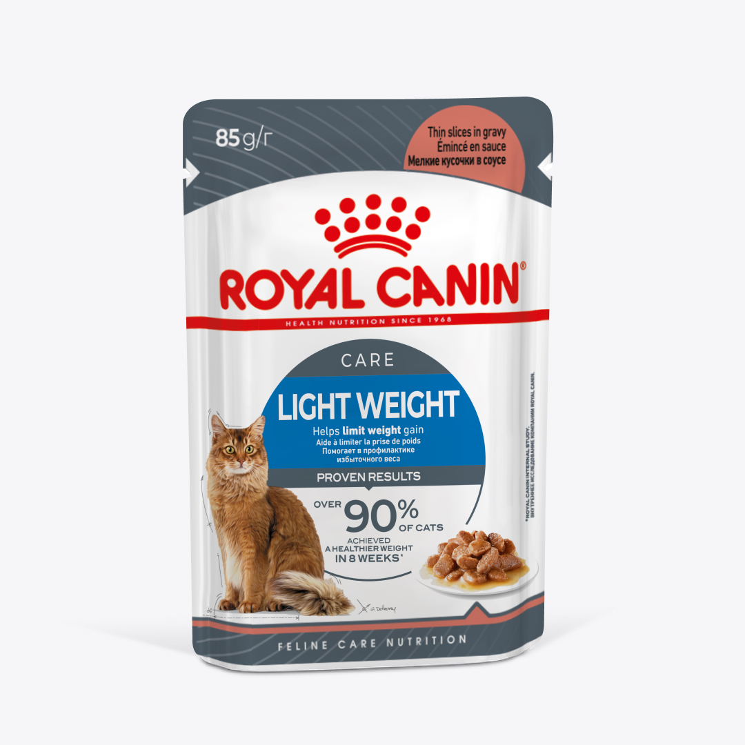 Royal Canin Light Weight Care влажный корм для взрослых кошек для профилактики избыточного веса мелкие кусочки в соусе, в паучах - 85 г х 28 шт (