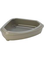 Moderna туалет-лоток угловой Corner Tray серый