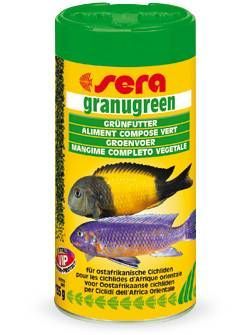 Sera Корм для рыб GRANUGREEN  гранулированный для растительноядных цихлид