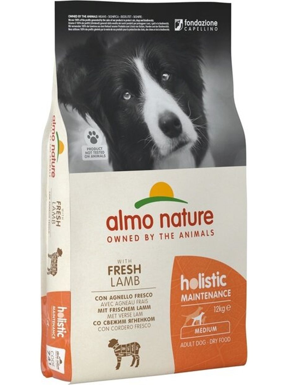 Almo Nature корм для собак средних пород Holistic, ягненок (12 кг)