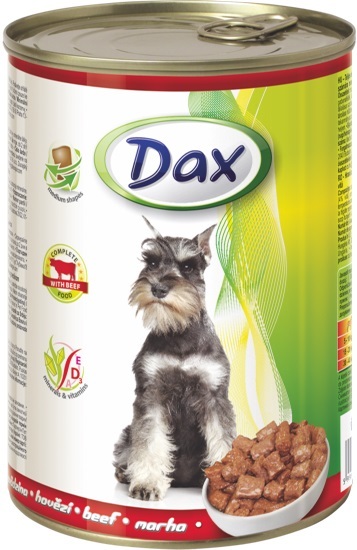 Dax консервы для взрослых собак всех пород, с говядиной