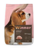 Winner корм для щенков средних пород, курица
