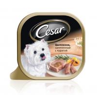 Влажный корм Cesar цыпленок запеченный с курагой для собак