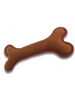 GoSi Кость Натуральная кожа Коричневая этикетка флажок мягкая игрушка для собак натуральная кожа