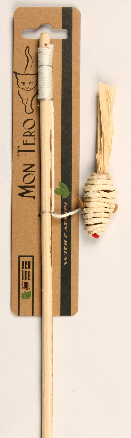 Mon Tero игрушка для кошек дразнилка-удочка с кошачьей мятой 