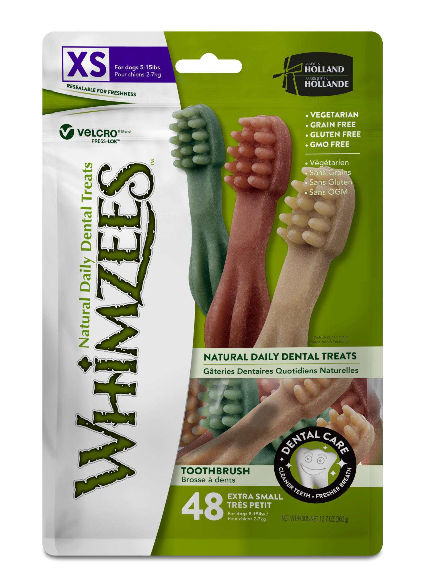 Whimzees лакомство для собак карликовых пород, Зубная щетка