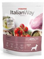 Italian Way корм для собак мелких пород, беззерновой, при чувствительном пищеварении, утка