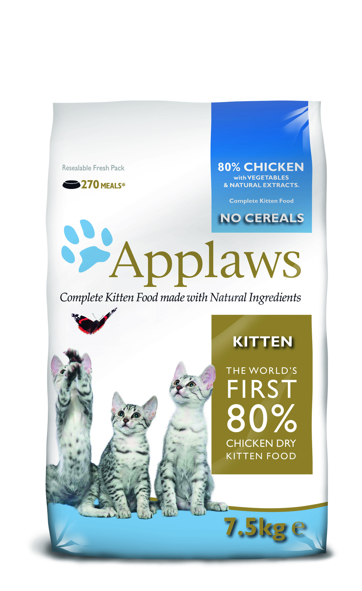Applaws корм для котят всех пород, беззерновой, курица и овощи