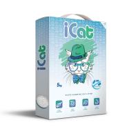 171.013 iCAT Комкующийся белый наполнитель  антибактериальный, 5 кг, Греция