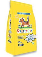 PrettyCat комкующийся глиняный наполнитель, супер белый