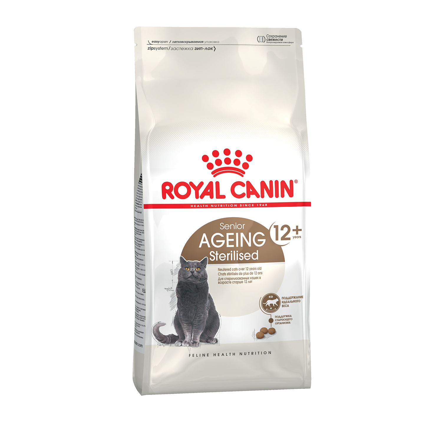 Royal Canin корм для пожилых стерилизованных кошек всех пород (от 12 лет) —  купить по доступной цене с доставкой