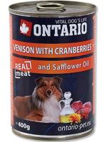 Ontario влажный корм для собак, оленина и клюква