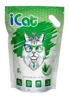 171.003 iCat aloe, силикагелевый наполнитель 5 л, с ароматом «алое вера»