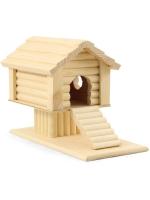 Дарелл 8609 Избушка домик для грызунов дерево бежевый