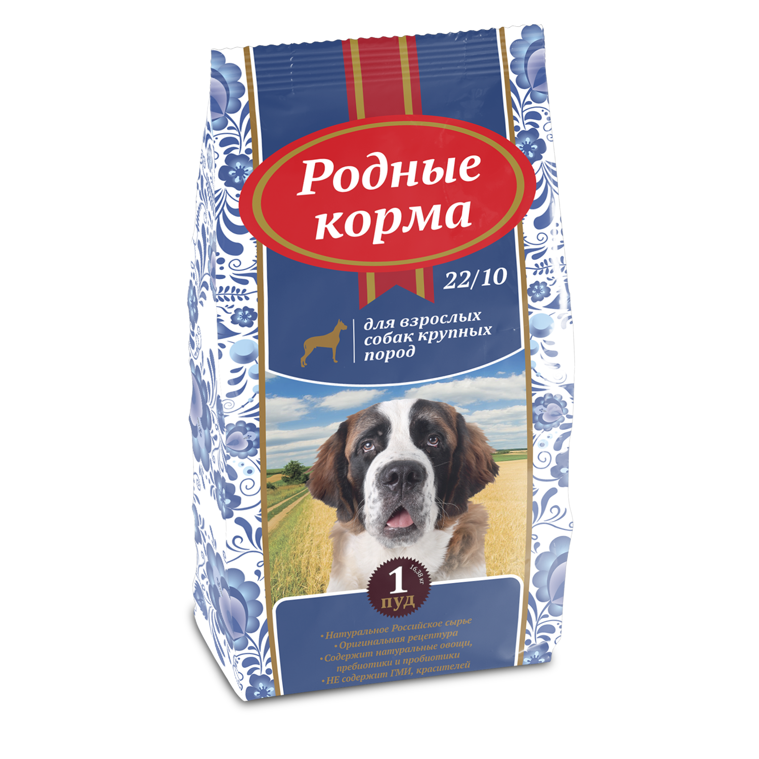 Родные Корма корм для взрослых собак крупных пород