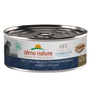 Almo Nature влажный корм для стерилизованных кошек с треской (12шт уп)