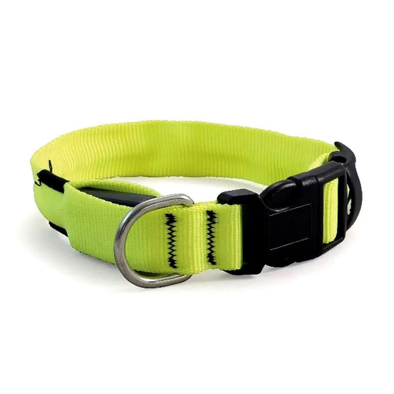 Triol Ошейник светодиодный Night City XL, 25*510-610 мм (Желтый)