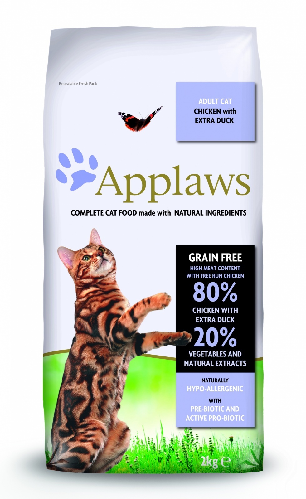 Applaws корм для взрослых кошек всех пород, беззерновой, курица, утка и овощи