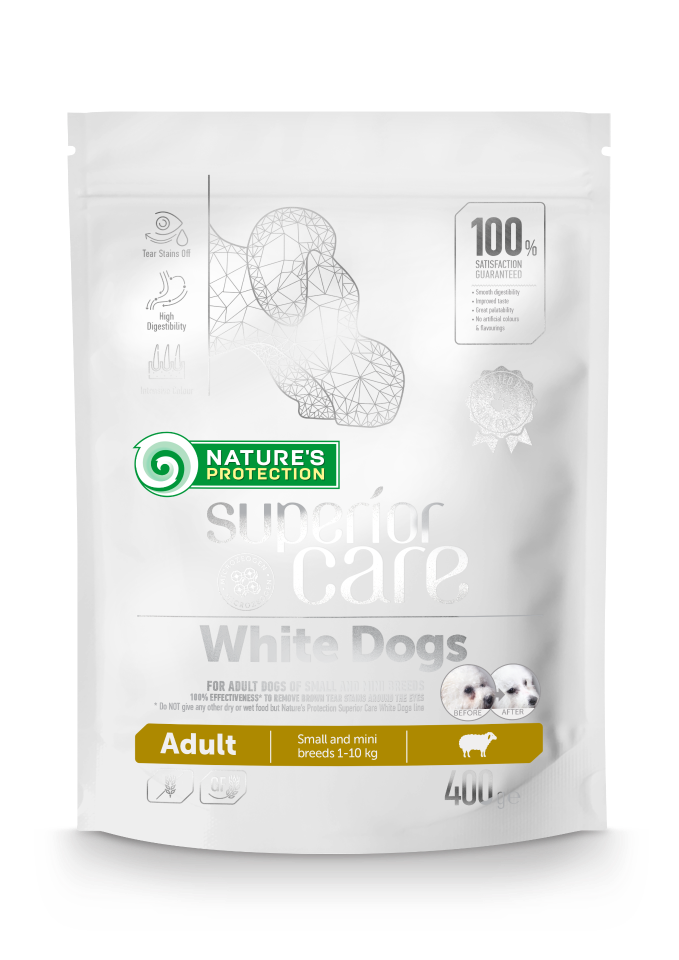 Корм Superior Care White Dogs. Корм для белых собак nature's Protection. Nature's Protection Superior Care White Dogs. Корм натур Протекшн для белых.