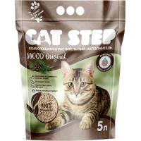 CatStep Wood Original комкующийся растительный наполнитель для кошачьих туалетов