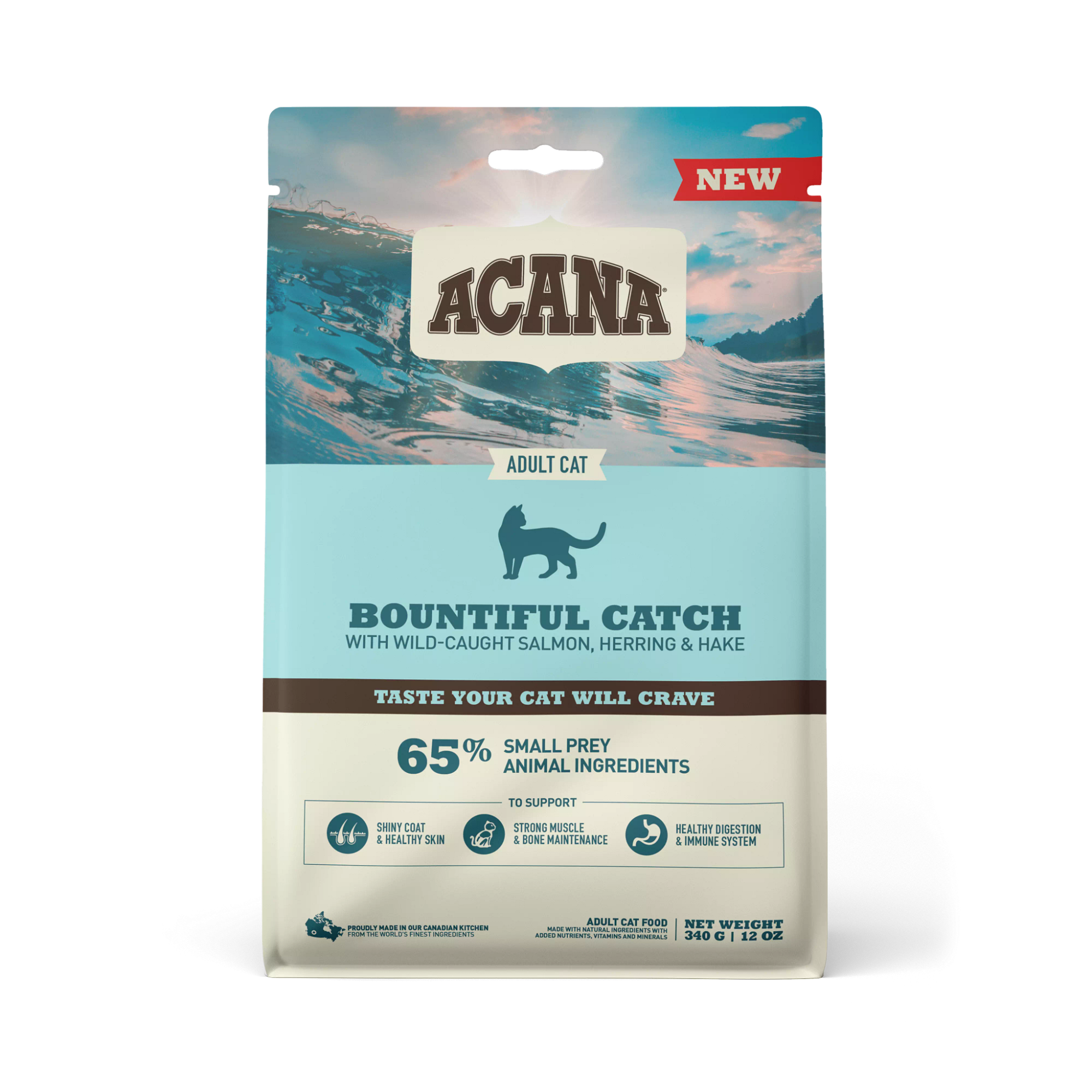 Acana Bountiful Catch корм для взрослых кошек, рыба — купить по доступной  цене с доставкой