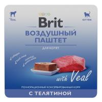Brit влажный корм для котят, воздушный паштет с телятиной ...