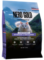 Nero Gold корм для стерилизованных кошек и котят с мясом ягненка и овощами