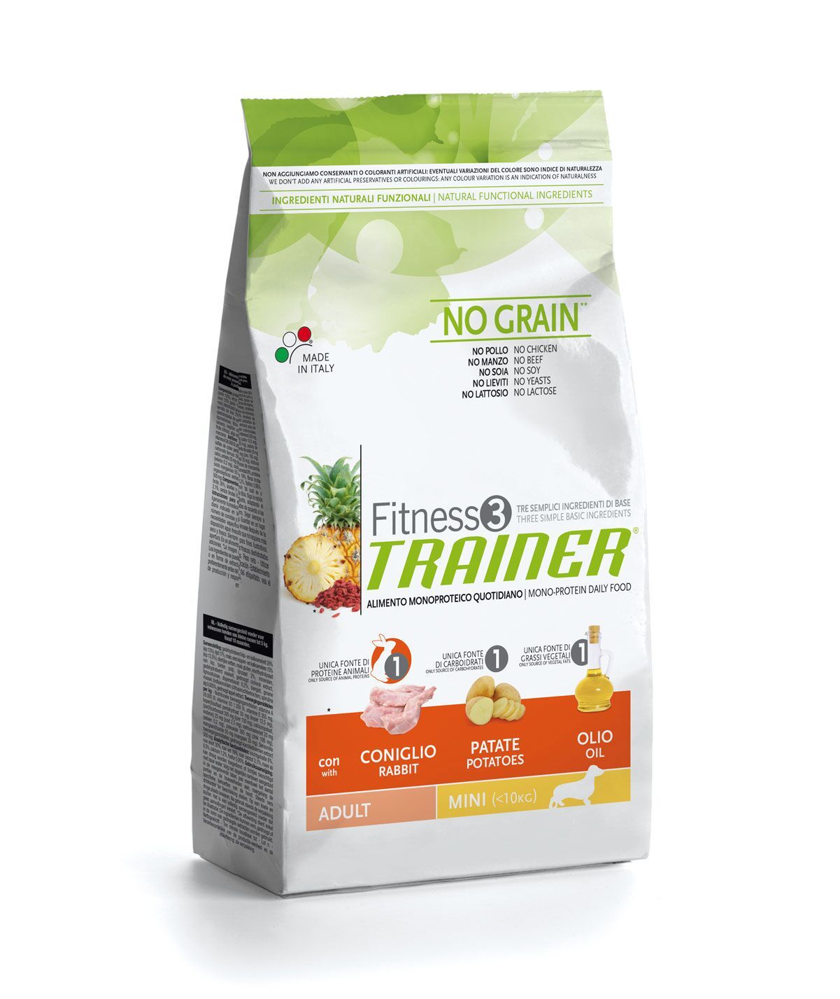 Trainer Fitness3 No Grain Adult Mini Rabbit and potatoes dry