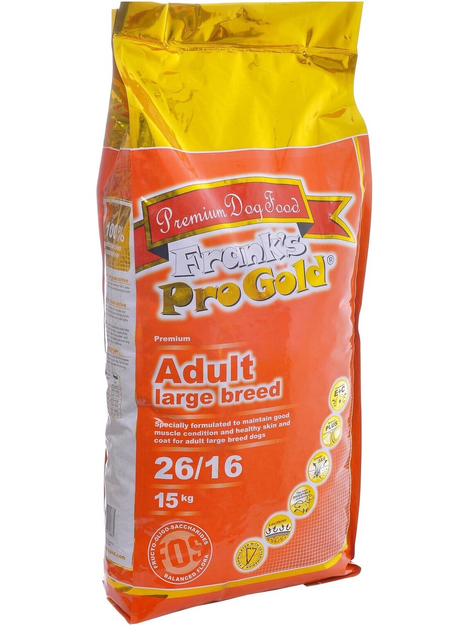 Frank's ProGold корм для собак Adult Large Breed 26/16 курица (15 кг)