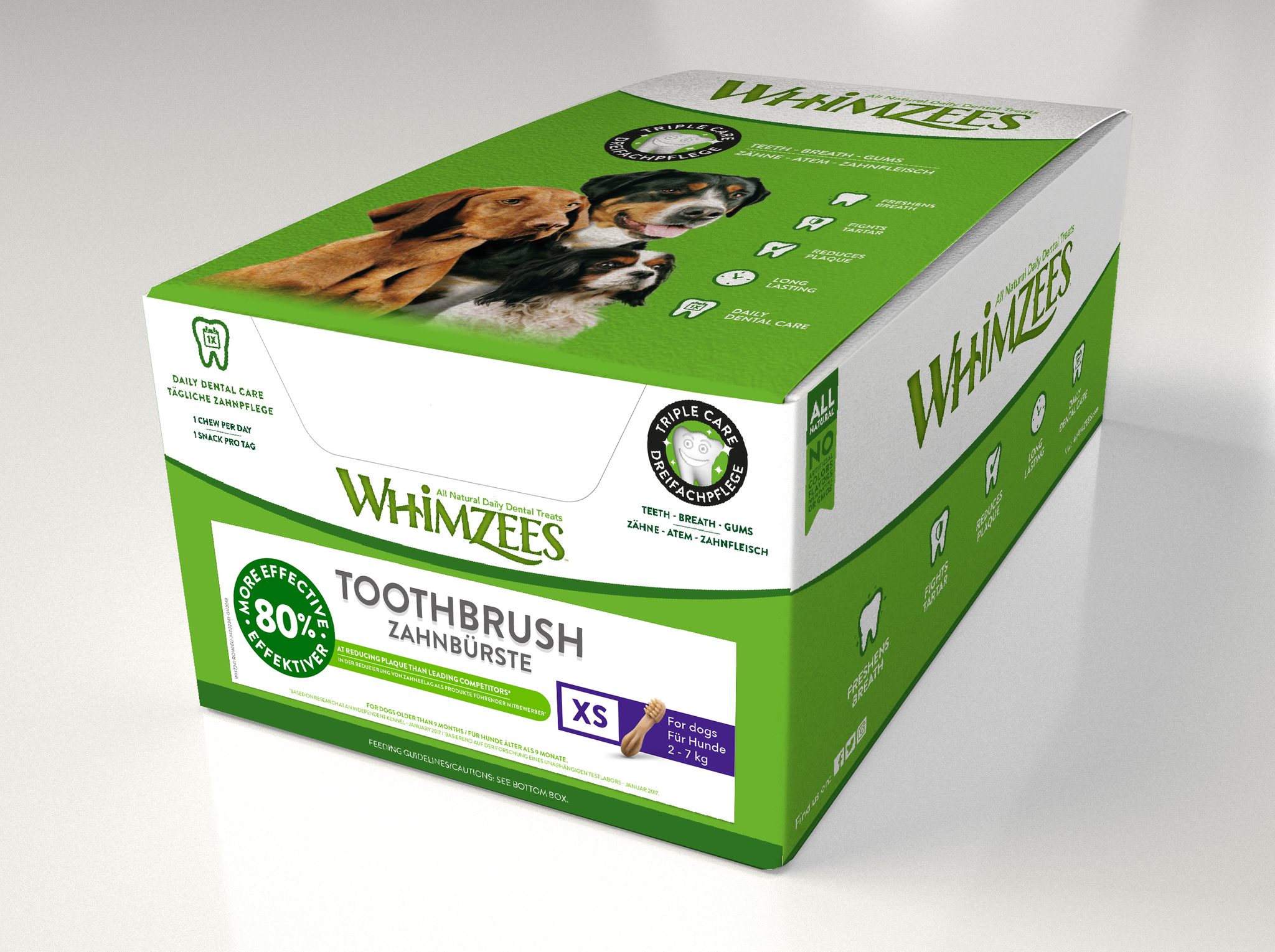 Whimzees лакомство для собак карликовых пород, Зубная щетка