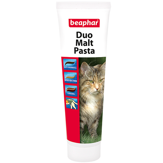 Beaphar Duo Malt Paste паста для вывода шерсти из кишечника у кошек (двойное действие)