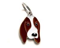 MY FAMILY Адресник COLORS Бассет - Хаунд