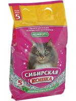 Сибирская кошка Комфорт впитывающий минеральный наполнитель для кошачьих туалетов