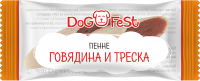 Dog Fest лакомство для собак всех возрастов и пород, пенне говядина и треска