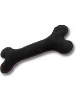 GoSi Кость Натуральная кожа Черная этикетка флажок мягкая игрушка для собак натуральная кожа