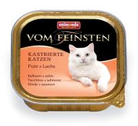 Animonda Vom Feinsten  for castrated cats консервы для кошек с Индейкой и лососем для кастрированных
