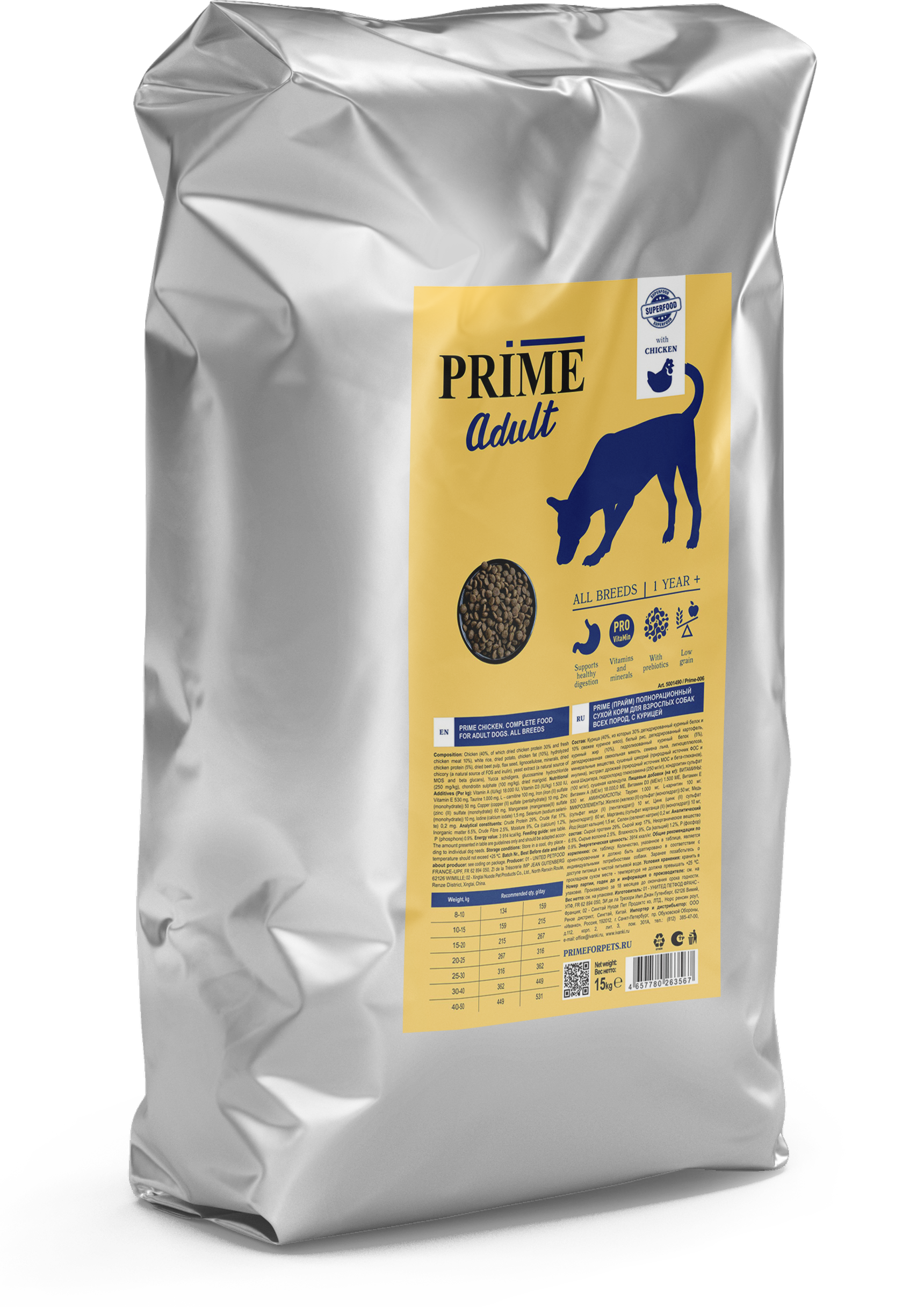137.1.2581    PRIME ADULT курица 15кг дсобак ВСЕХ пород с 12 мес_1