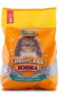 Сибирская кошка Бюджет впитывающий минеральный наполнитель для кошачьих туалетов