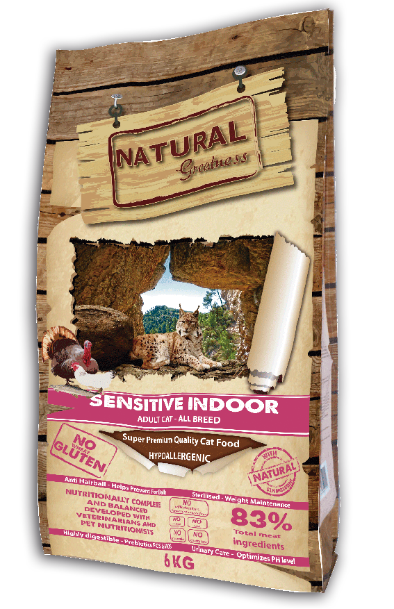 Natural Greatness гипоаллергенный корм для взрослых домашних кошек всех пород, чувствительное пищева