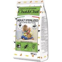 014.607750 (Chat&Chat Expert Care Premium Сухой корм с белым мясом птицы для стерилизованных кошек (900г)