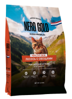 Nero Gold корм для кошек и котят с лососем и овощами