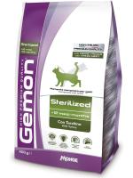 Gemon корм для взрослых стерилизованных кошек всех пород, индейка
