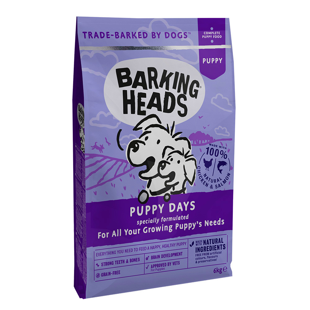 Barking Heads корм для щенков всех пород, лосось и курица 