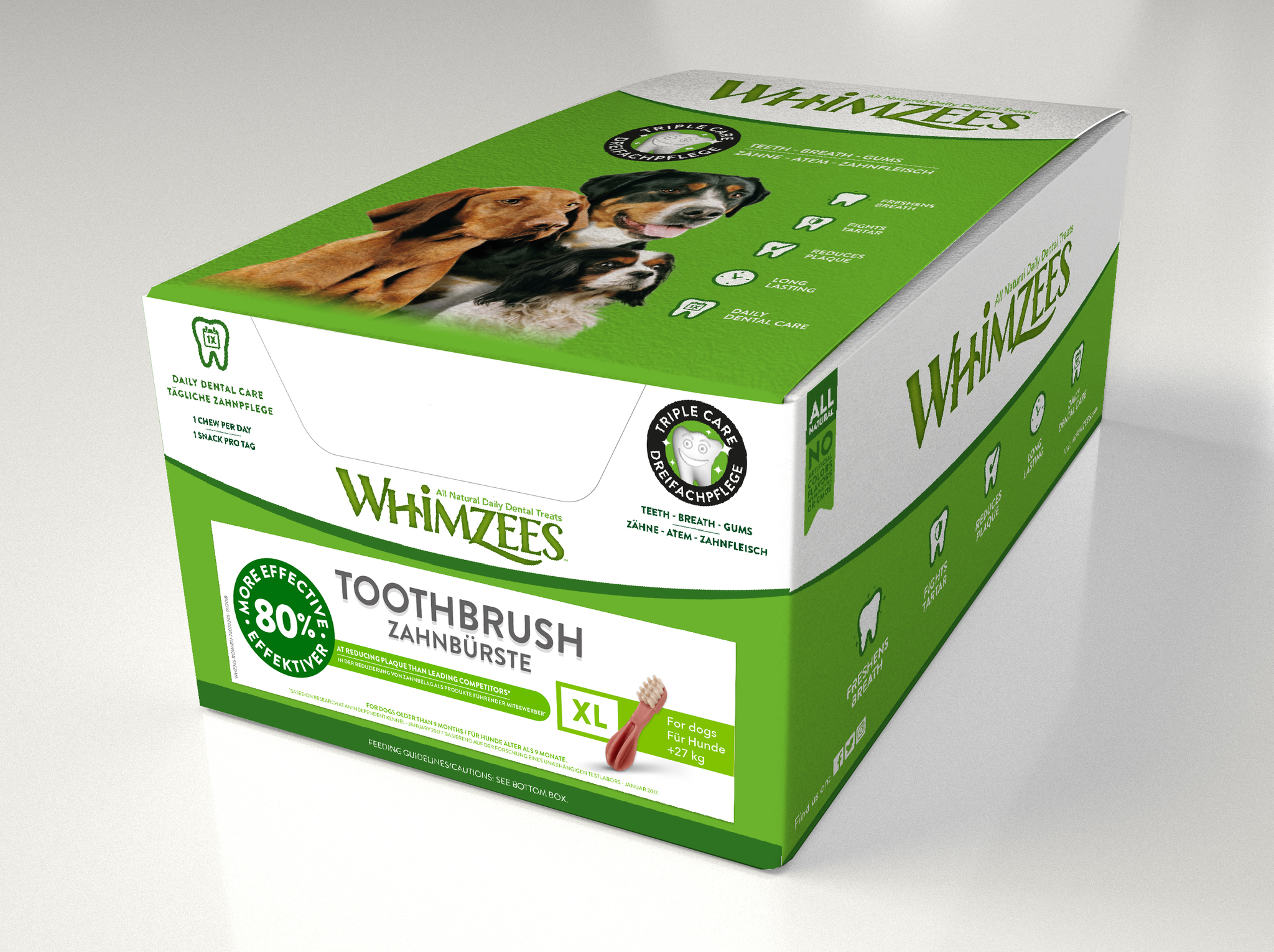 Whimzees лакомство для собак крупных пород, Зубная щетка
