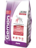 Gemon корм для взрослых собак малых пород, лосось с рисом