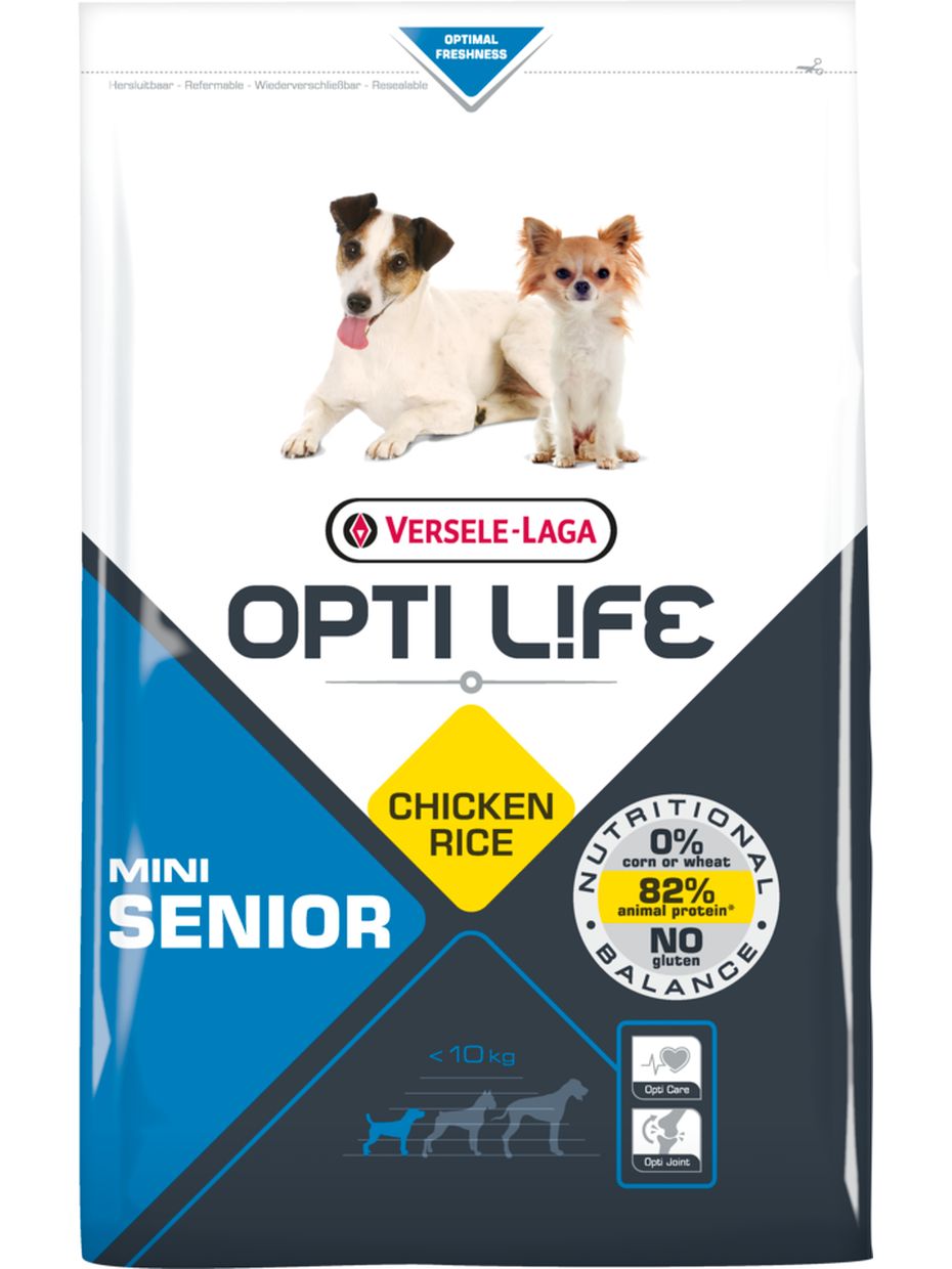 Opti Life корм для пожилых собак мелких пород, курица (2,5 кг)