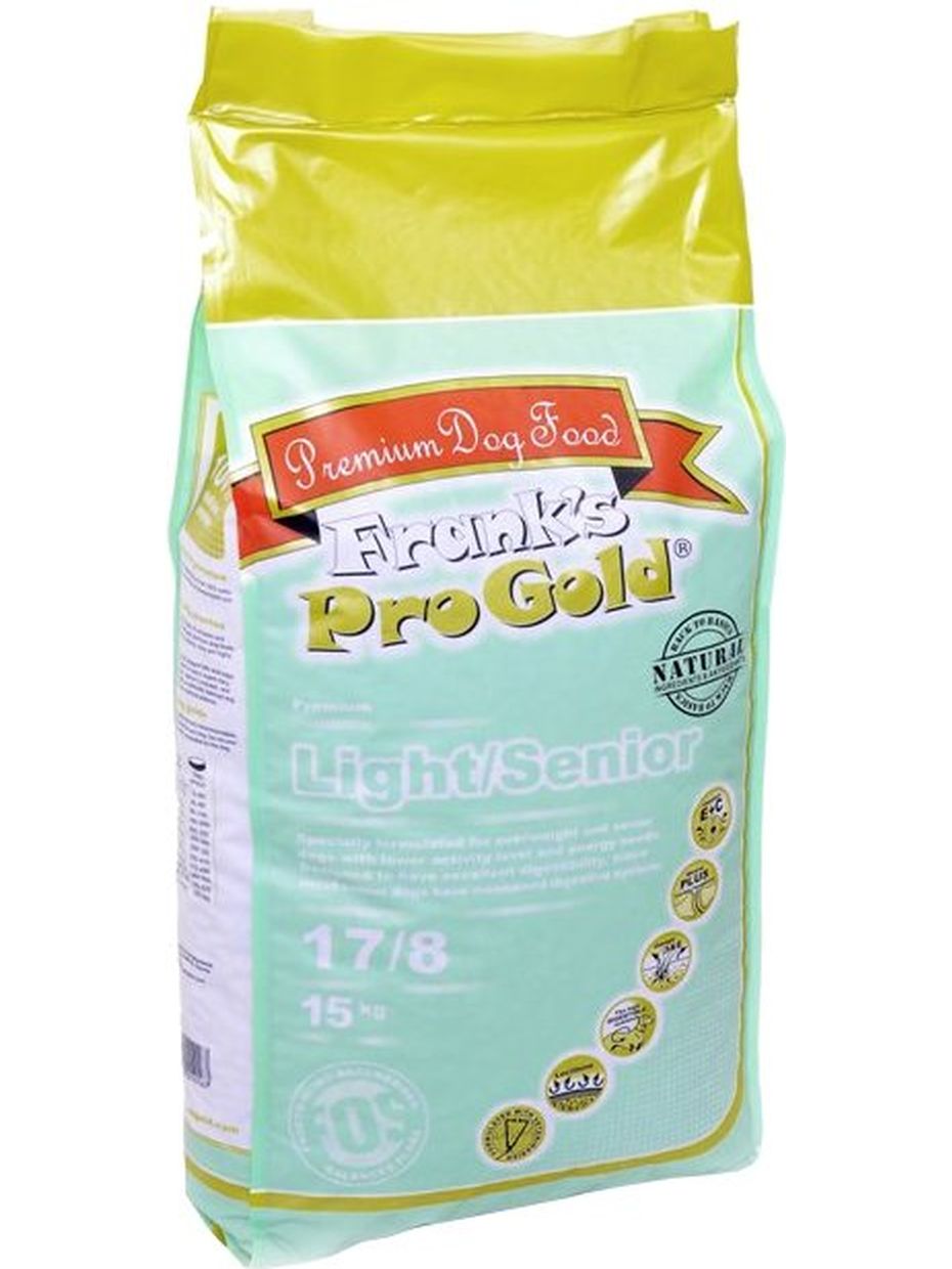 Frank's ProGold корм для собак Light/Senior Dog 17/8 индейка и курица (15 кг)
